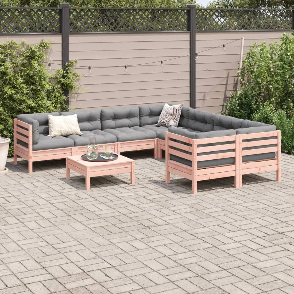 9 Piece Garden Sofa Set for Outdoor Living