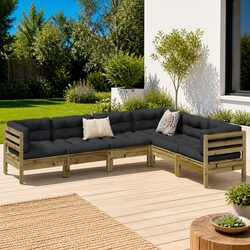 High-Quality Modular Garden Sofa Set with Cushions