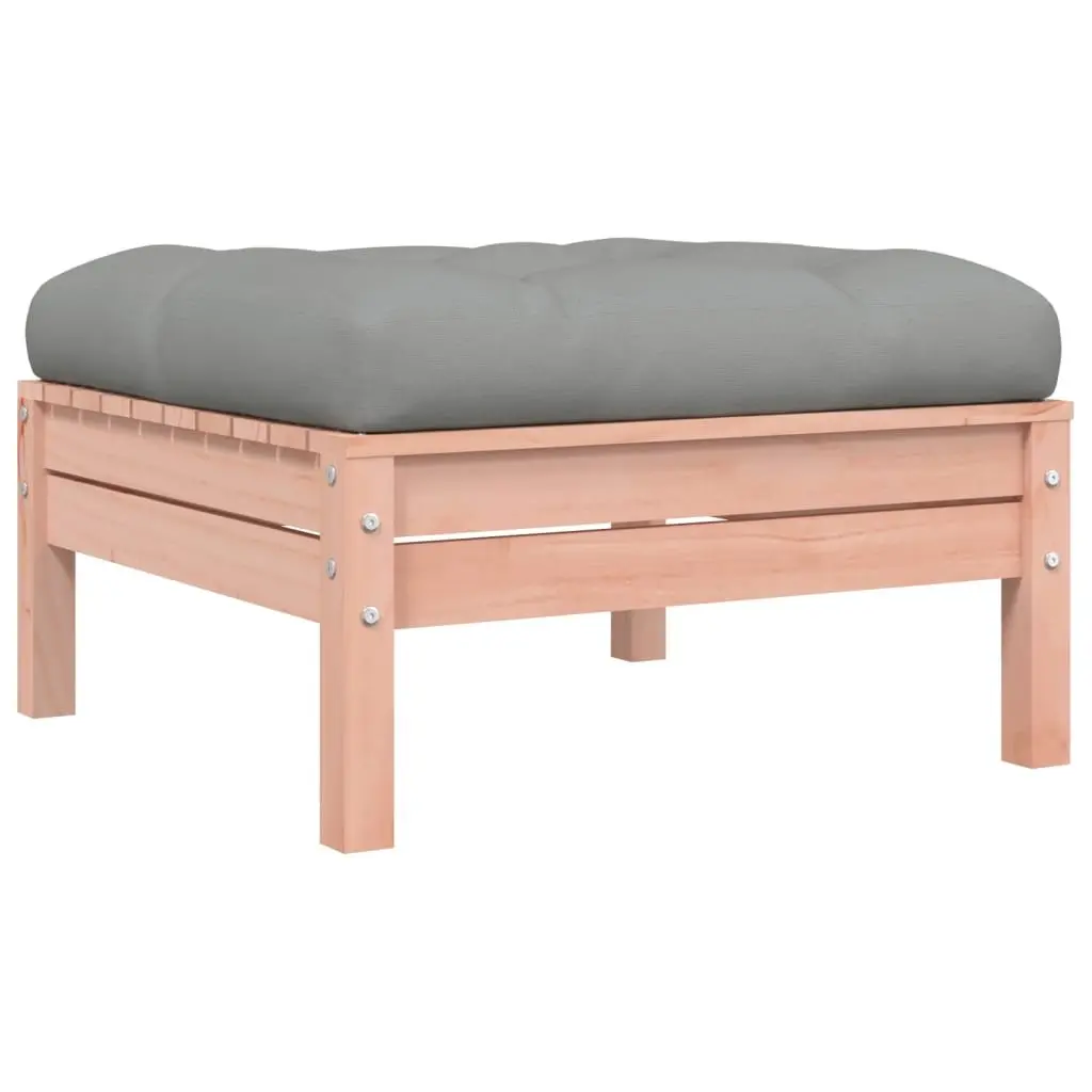 6-Piece Modular Wood Patio Sofa Set with Cushions