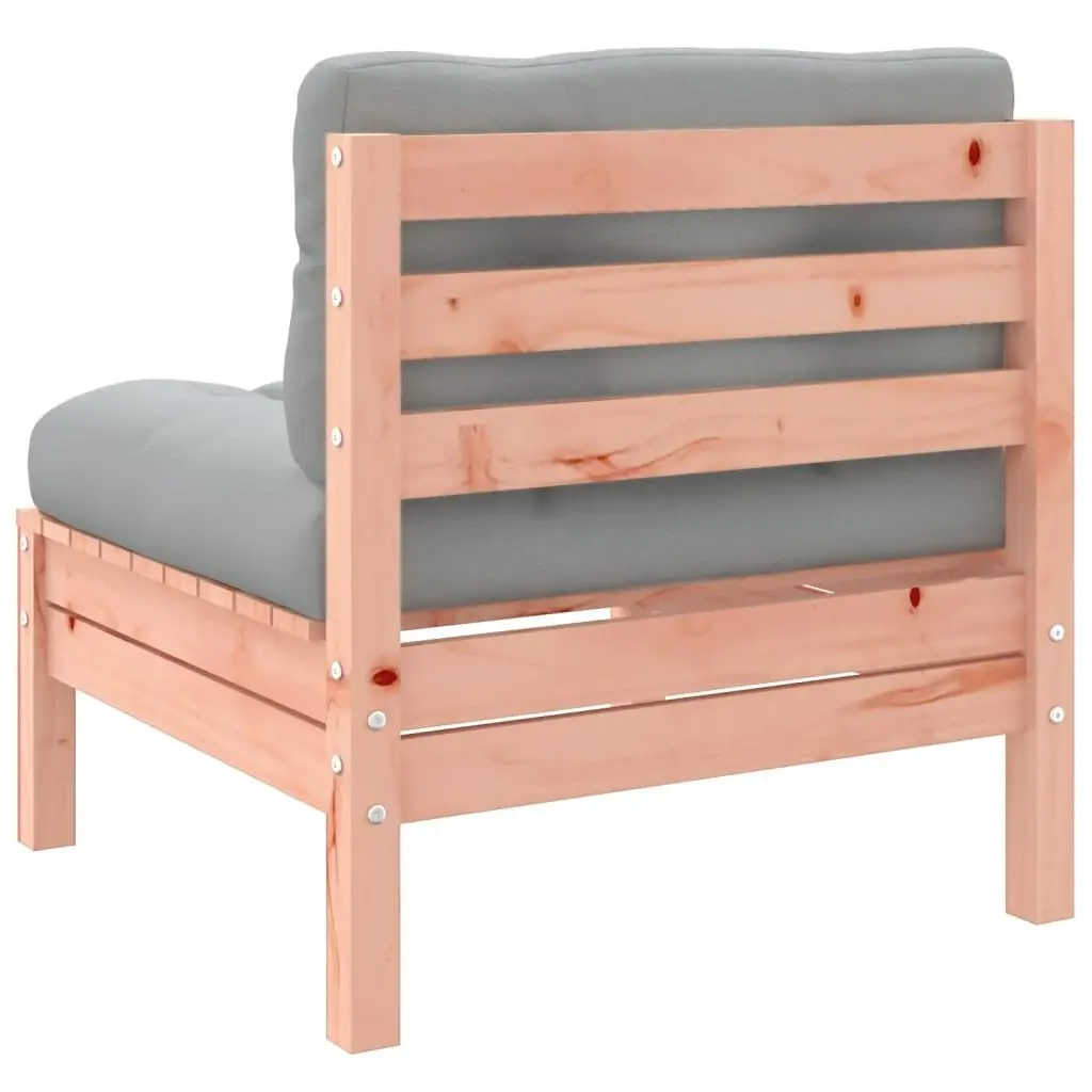 6-Piece Modular Wood Patio Sofa Set with Cushions