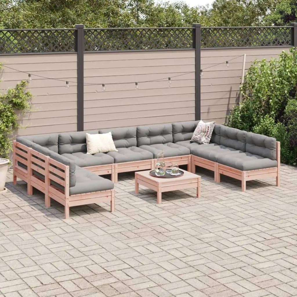 10-Piece Modular Outdoor Garden Sofa Set