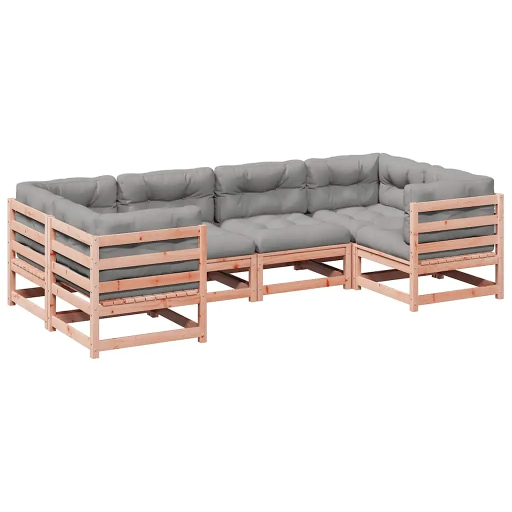 6-Piece Modular Garden Sofa Set for Outdoor Comfort