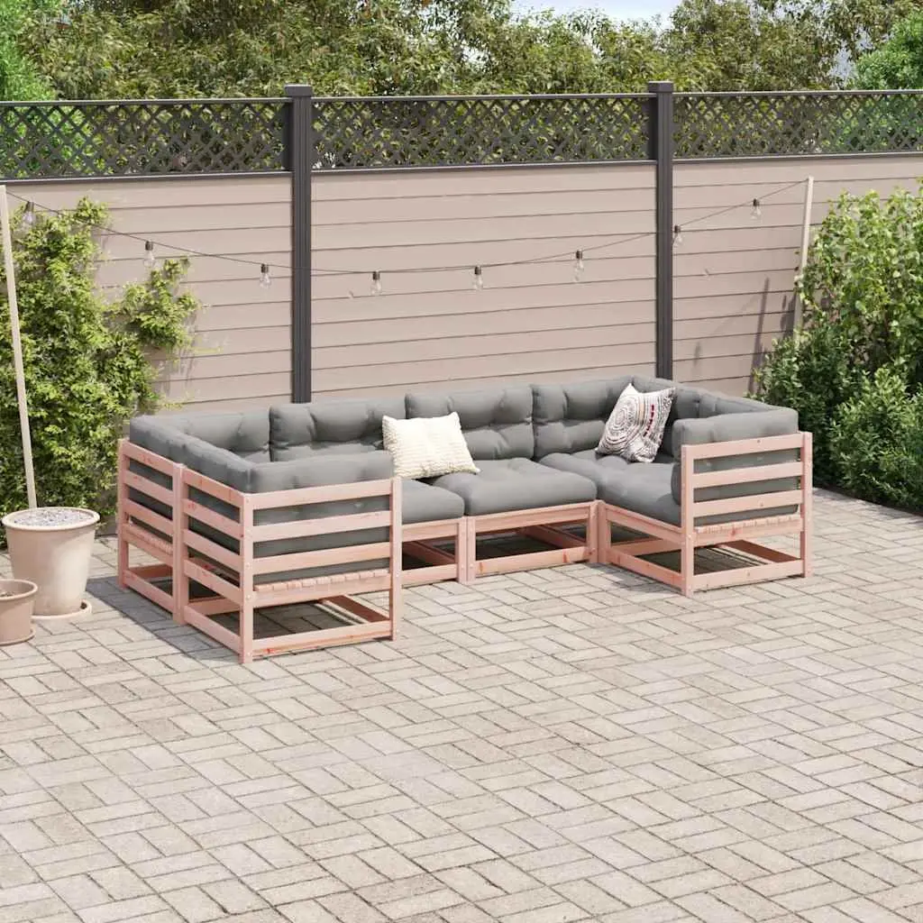 6-Piece Modular Garden Sofa Set for Outdoor Comfort