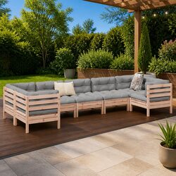 Premium 7-Piece Outdoor Sofa Set with Cushions