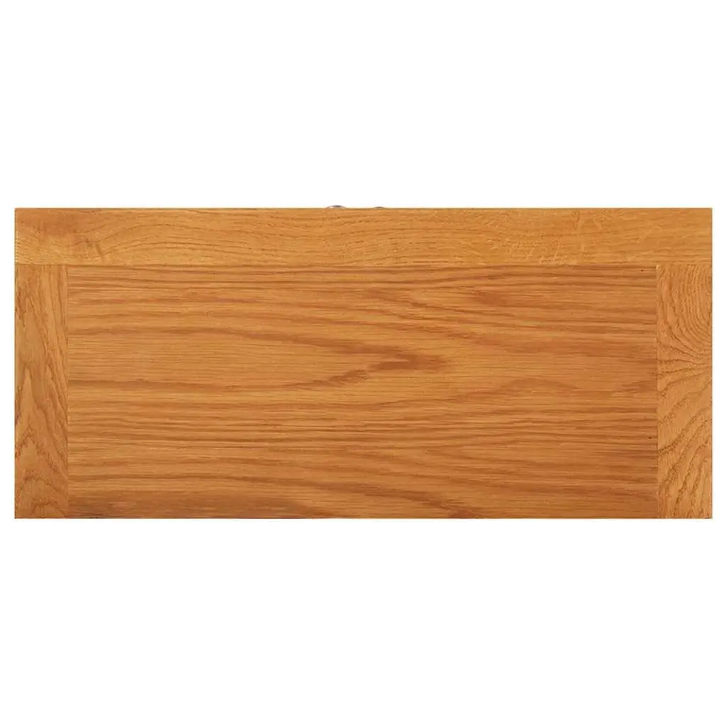 Solid Oak Wood Storage Cabinet 50x22x110 cm