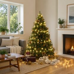 300 LED Warm White String Lights 30m for Festive Decor