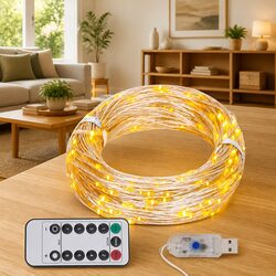 LED String Lights 150 Warm White LEDs 15m Christmas Party Wedding Holiday Decor