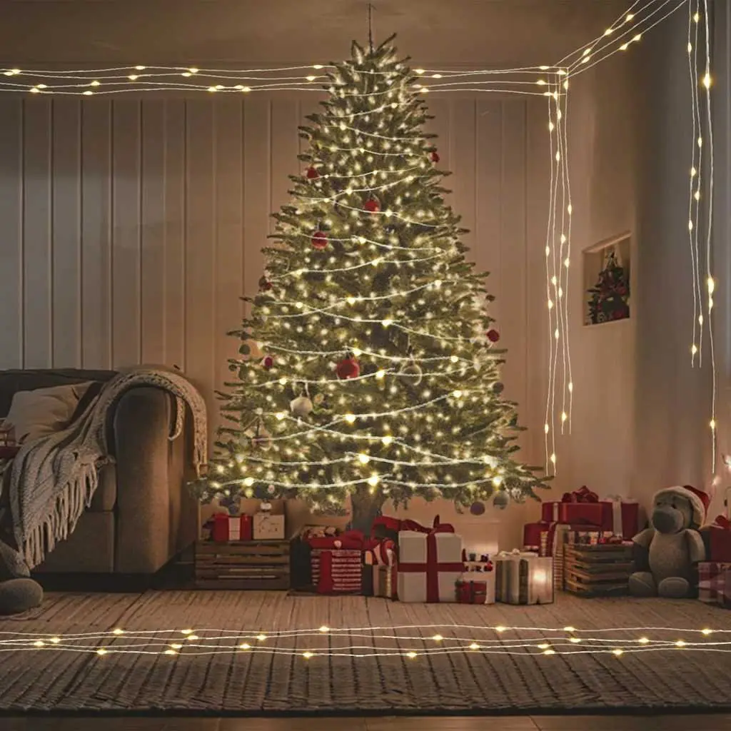 300 LED Warm White String Lights with Remote Control 30m