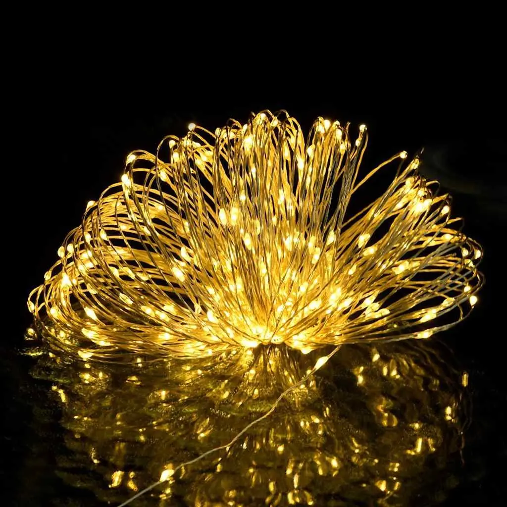 300 LED Warm White String Lights with Remote Control 30m