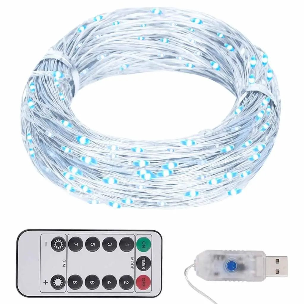LED String Lights Copper Wire 15m Cold White 150 LEDs