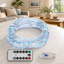 Quality LED String Lights 300 LEDs Cold White 30m