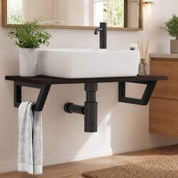 Elegant Wall Mounted Basin Shelf for Bathroom Storage