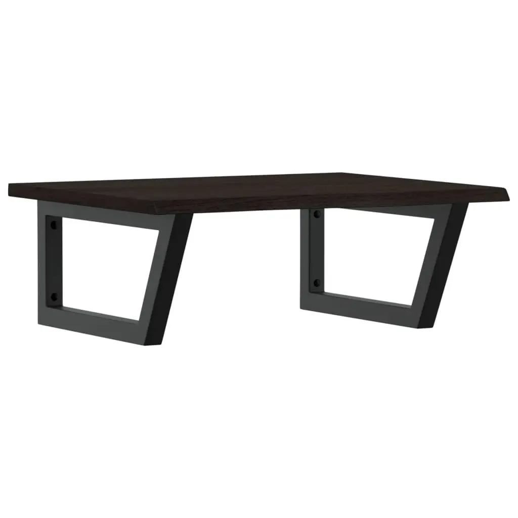 Wall Mounted Basin Shelf with Solid Oak Top