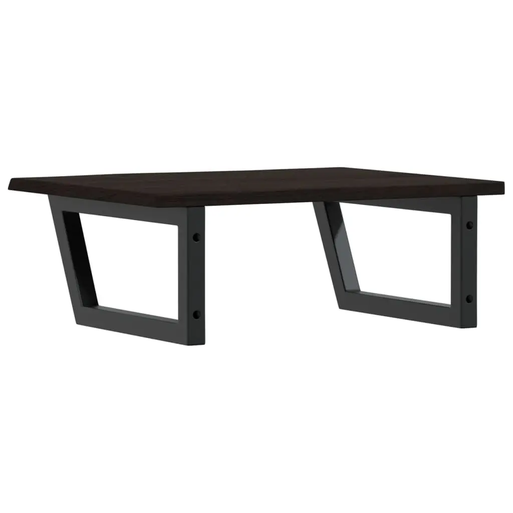 Wall Mounted Basin Shelf with Solid Oak Top
