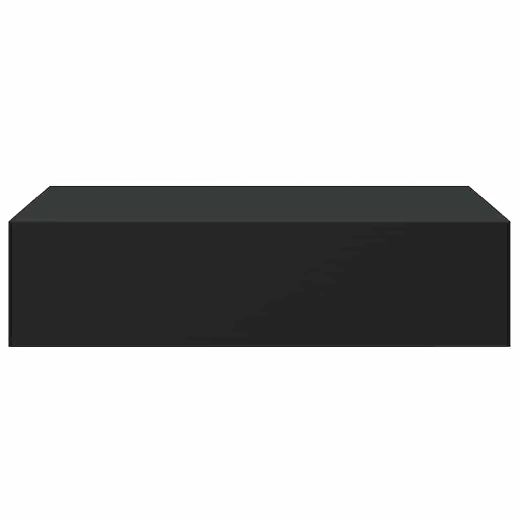 Black Floating Drawer Shelves for Home Decor