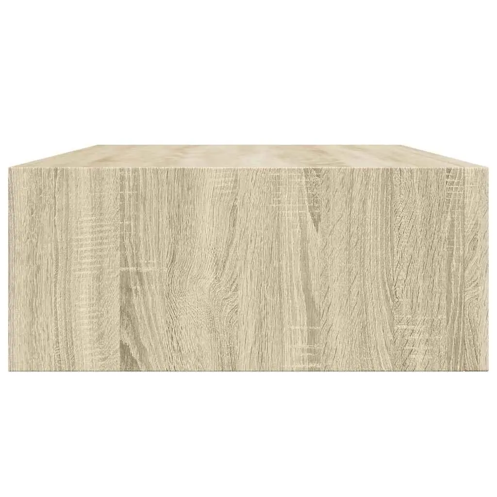 Oak MDF Floating Drawer Shelf for Organized Storage