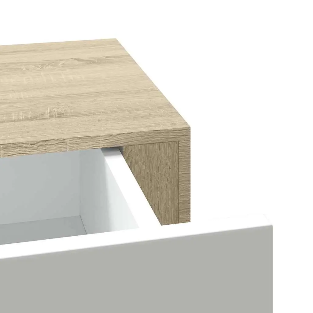 Wall-mounted Drawer Shelf MDF Floating Storage Bedroom Living Room Decor