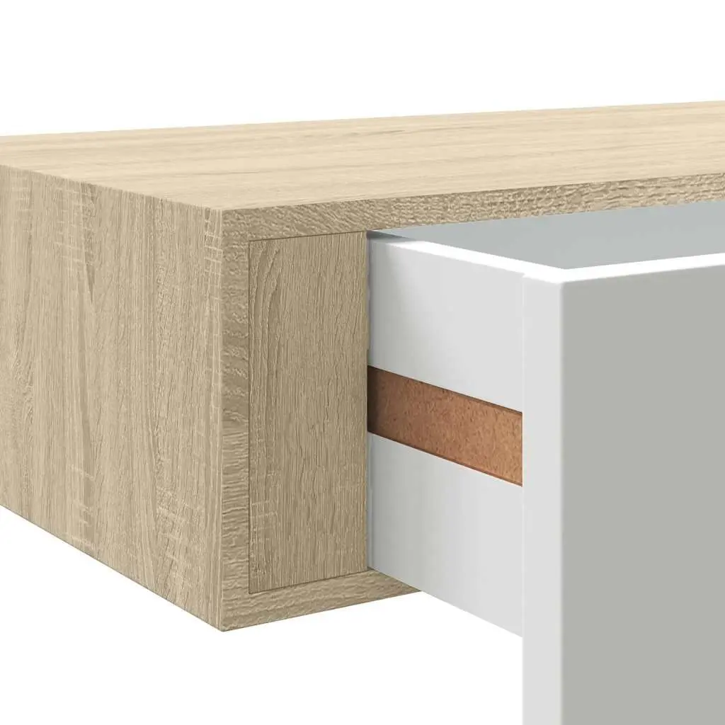 Wall Drawer Shelves 2 pcs Floating Storage Organiser Bedroom Living Room Decor