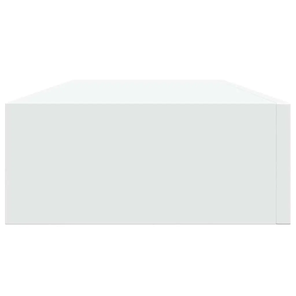 Wall-mounted Shelf Storage Drawer White 60x23.5x10cm