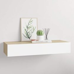 Sturdy Wall-Mounted Drawer Shelf with Floating Design