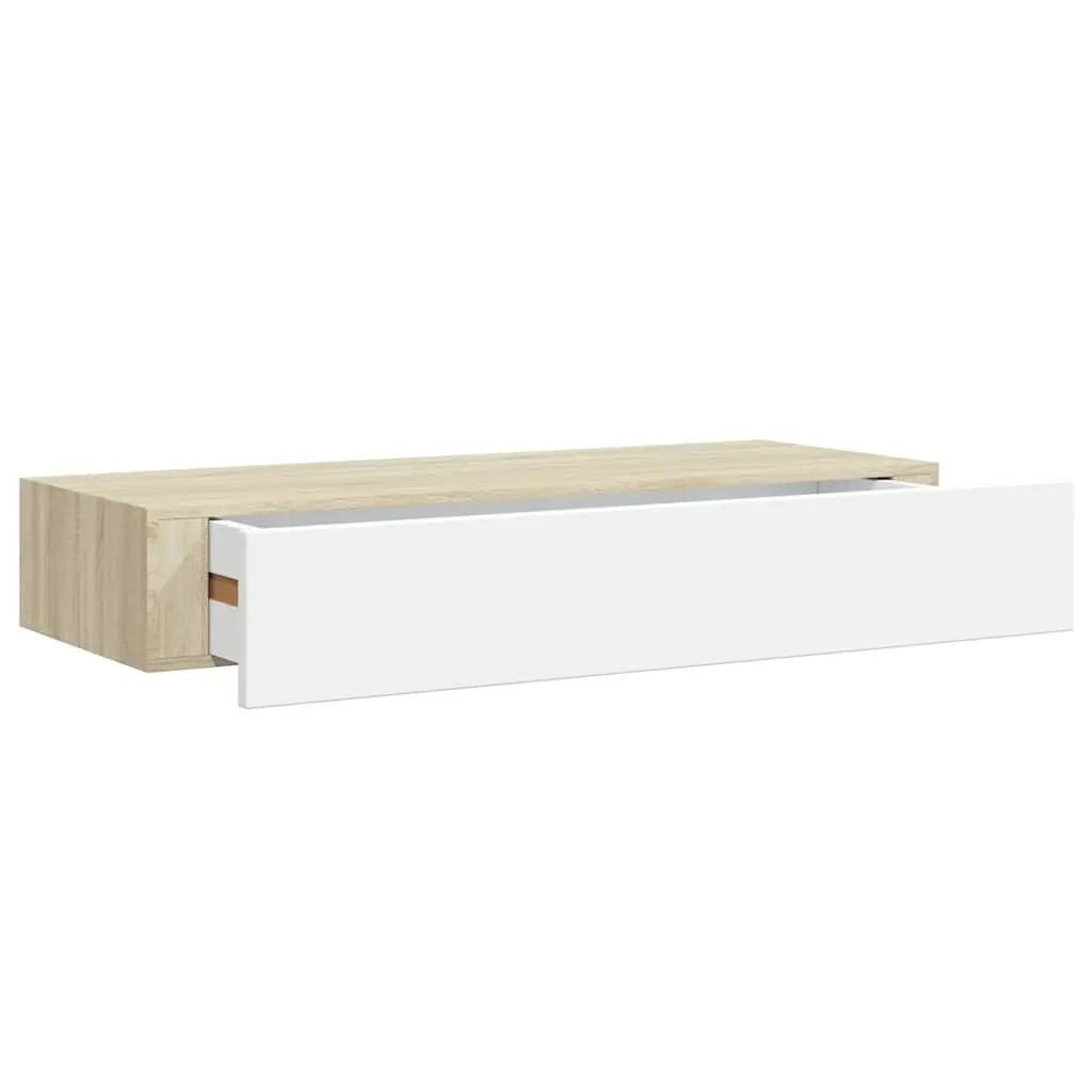 Wall-mounted Shelf MDF Oak Brown 60x23.5x10cm