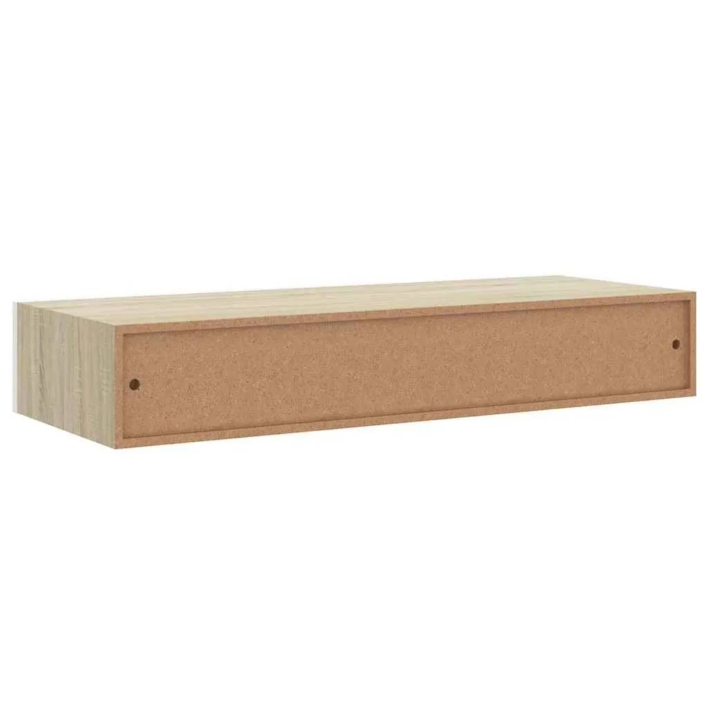 Wall-mounted Shelf MDF Oak Brown 60x23.5x10cm
