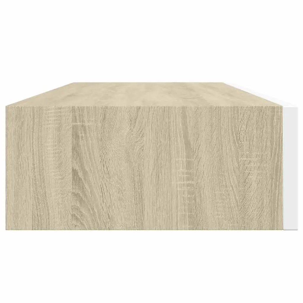 Wall-mounted Shelf MDF Oak Brown 60x23.5x10cm