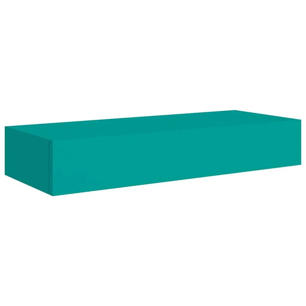 Blue Wall-mounted Drawer Shelf for Storage