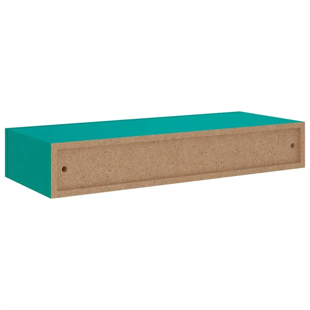 Blue Wall-mounted Drawer Shelf for Storage