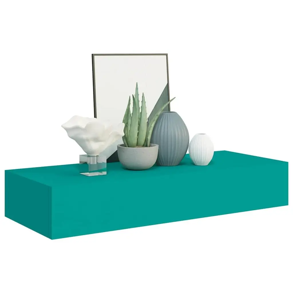 Blue Wall-mounted Drawer Shelf for Storage