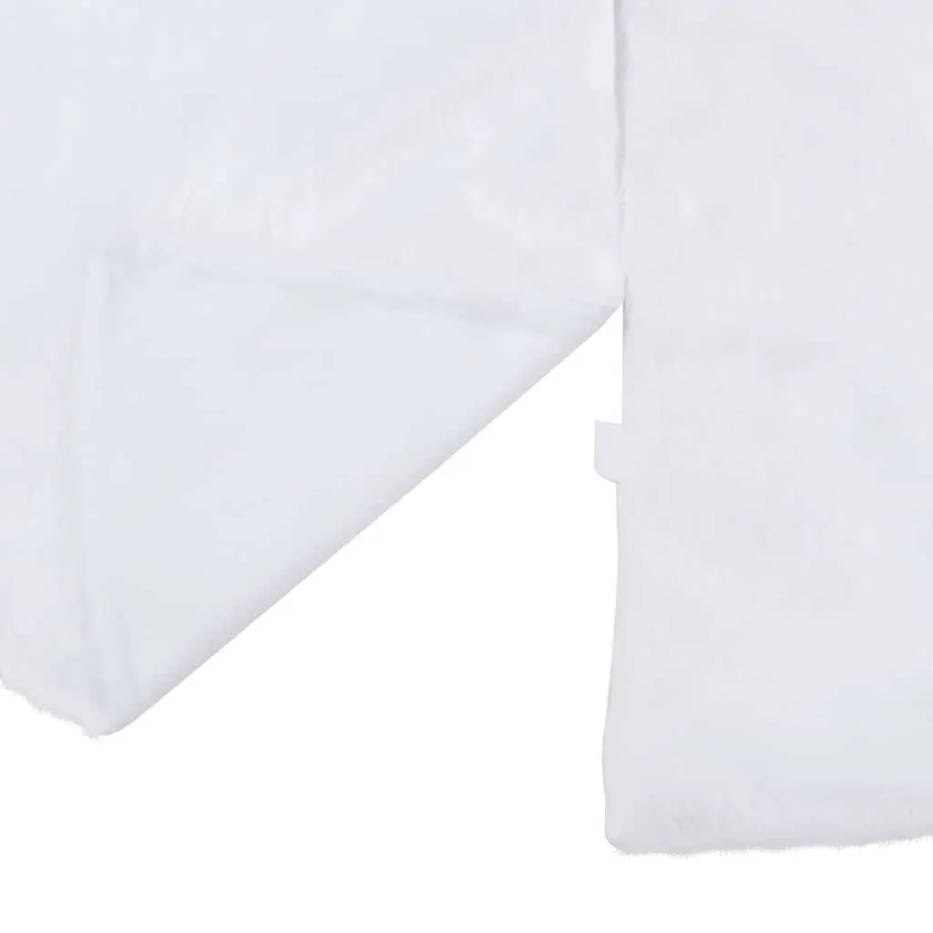Christmas Tree Skirt Faux Fur 122cm White