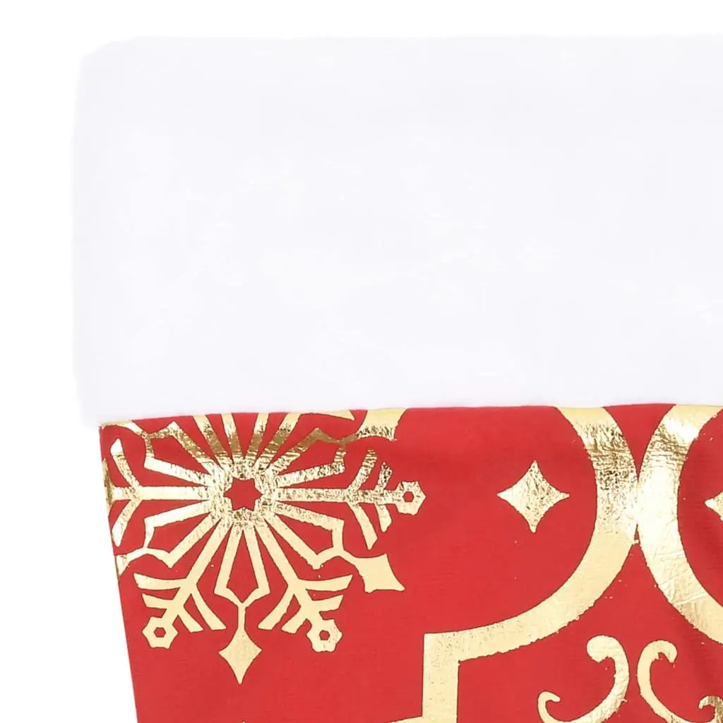 Christmas Tree Skirt Fabric 122cm Red with Matching Sock