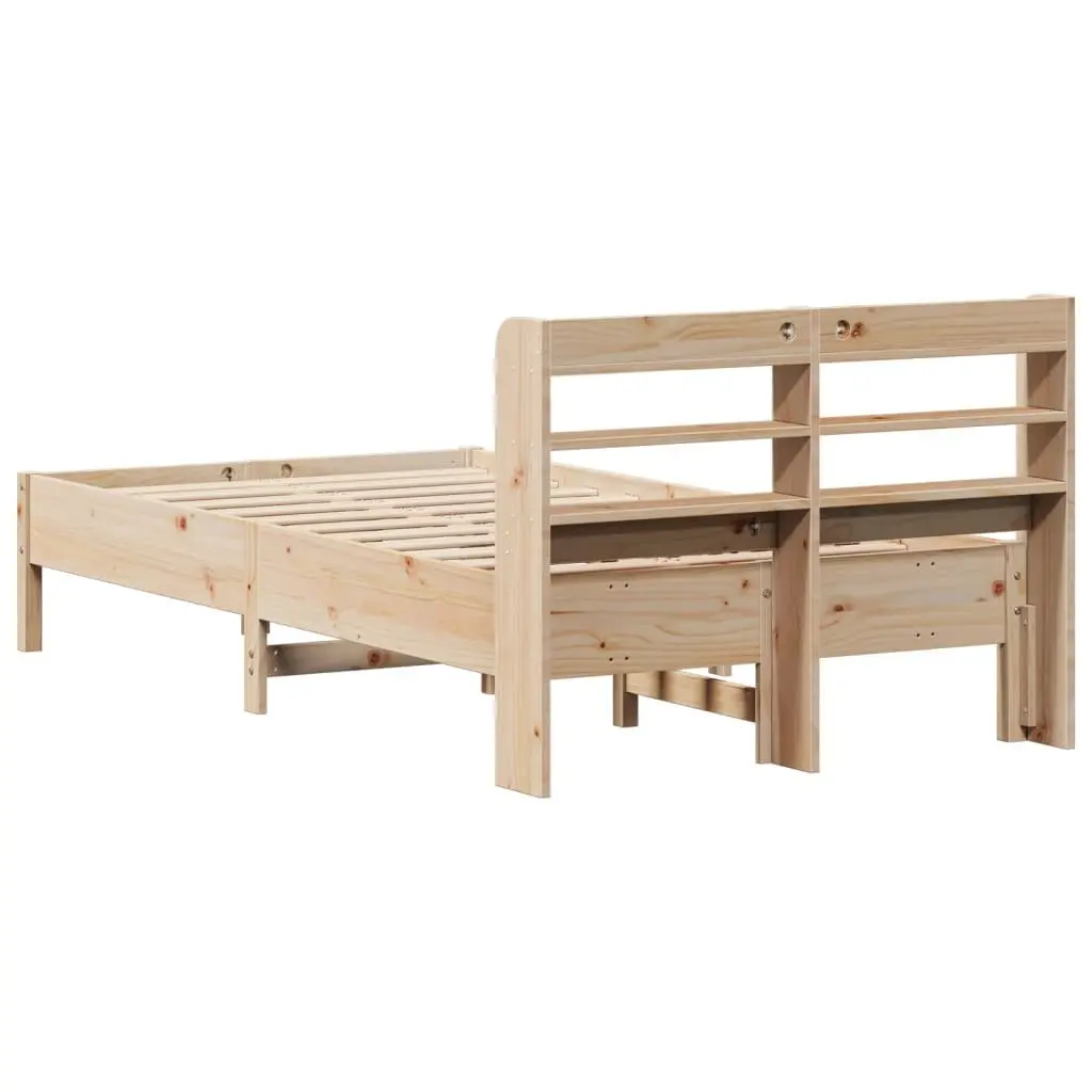 Solid Wood Pine Bed Frame 90x190 cm