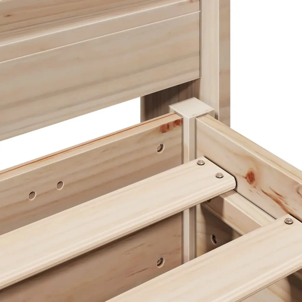 Solid Wood Pine Bed Frame 90x190 cm