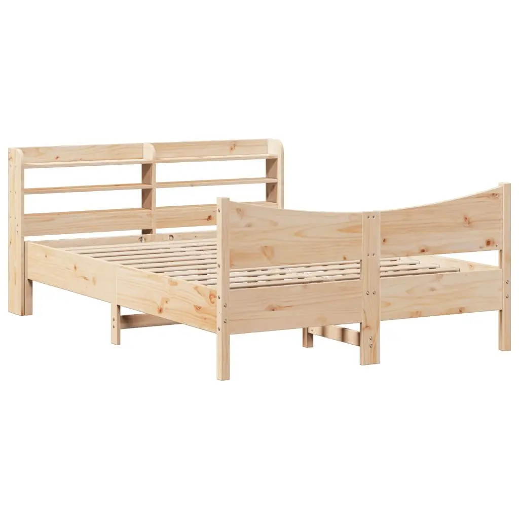 Bed Frame with Storage Headboard 150x200 cm