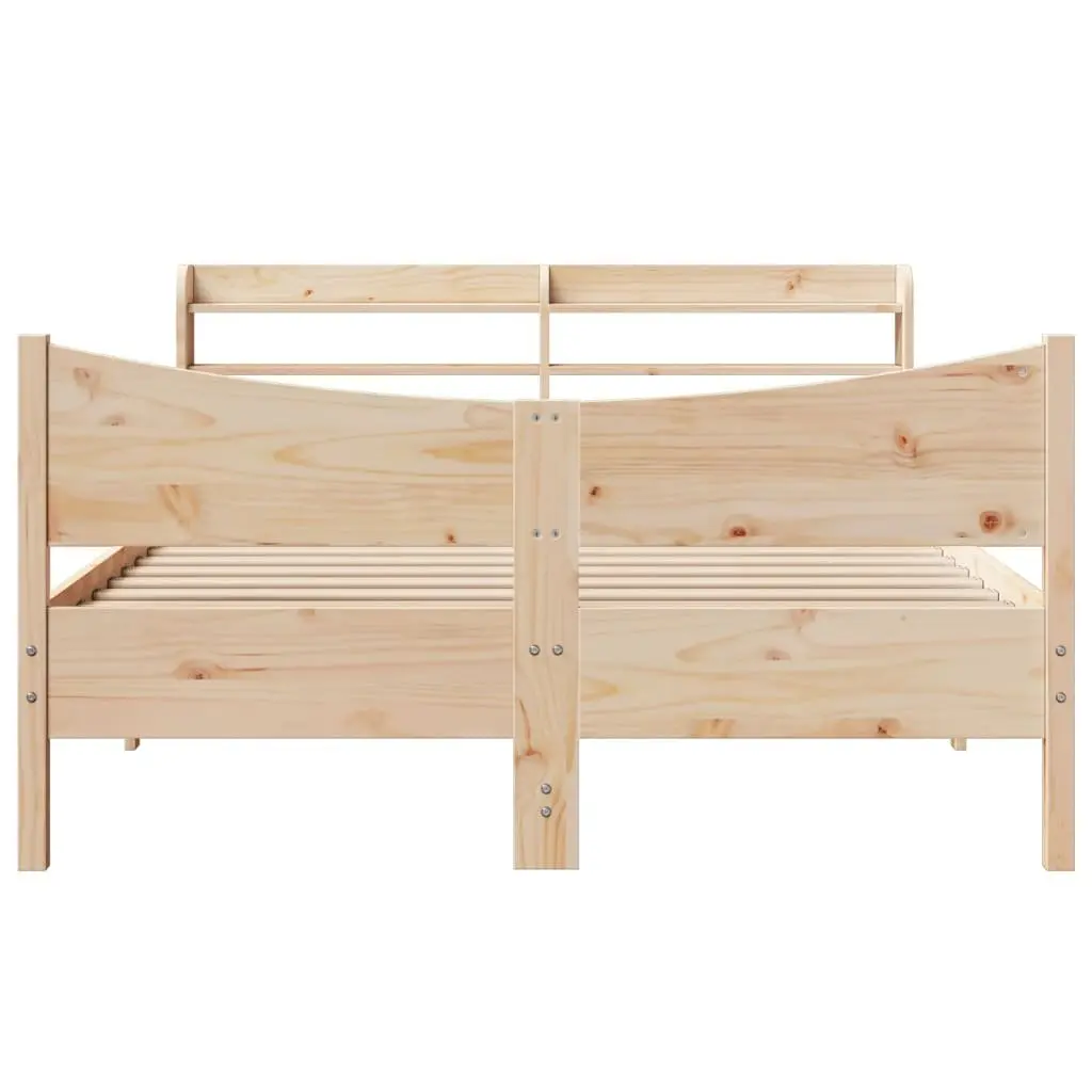 Bed Frame with Storage Headboard 150x200 cm
