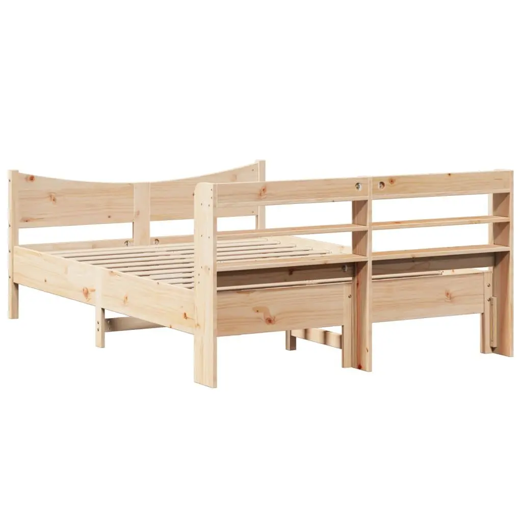 Bed Frame with Storage Headboard 150x200 cm