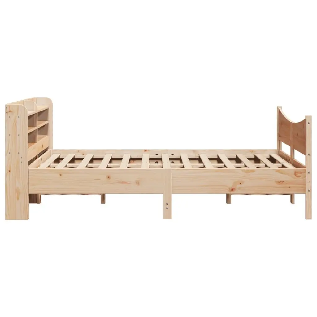 Bed Frame with Storage Headboard 150x200 cm