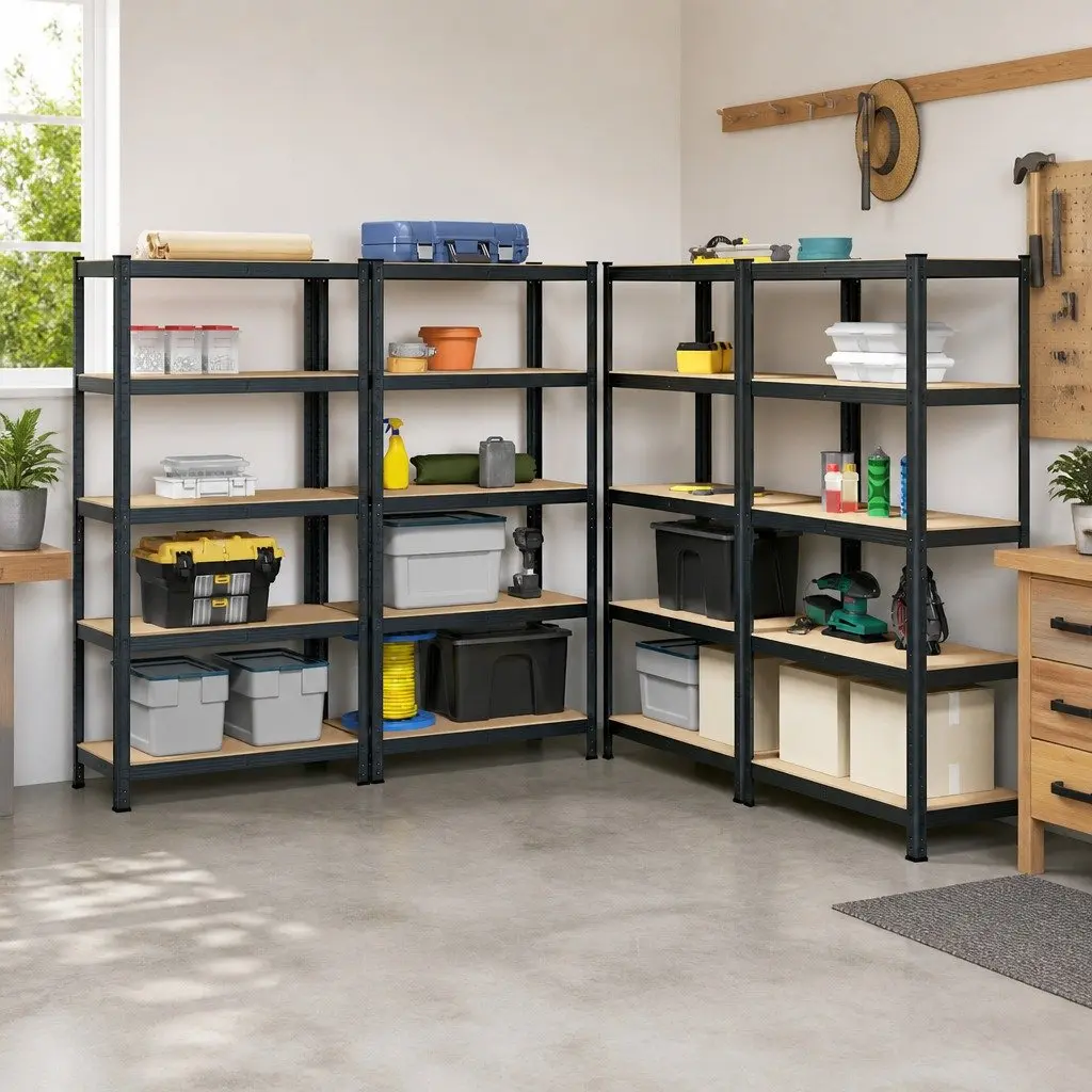 5-Layer Steel Frame Industrial Shelving Unit