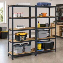 Sturdy 5-Layer Industrial Storage Shelves with Steel Frame