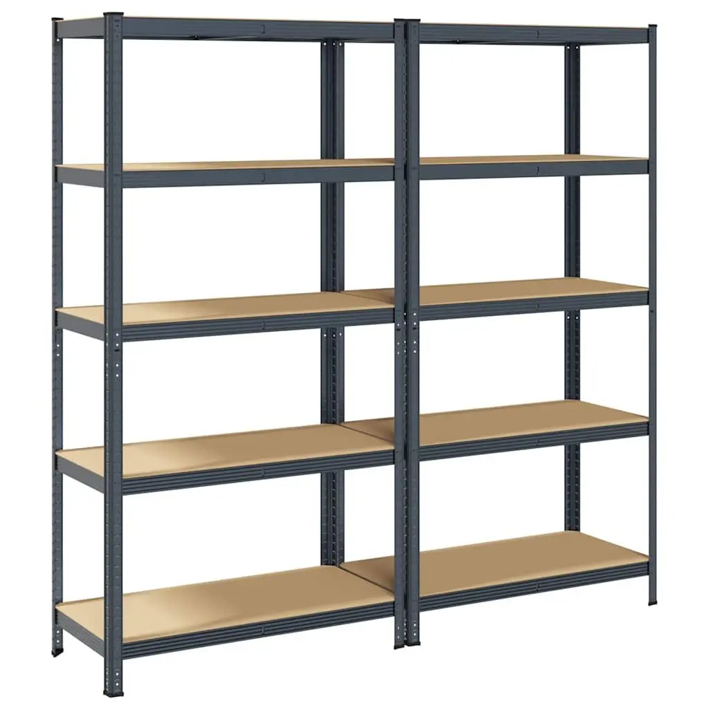 5-Layer Industrial Storage Shelves with Steel Frame