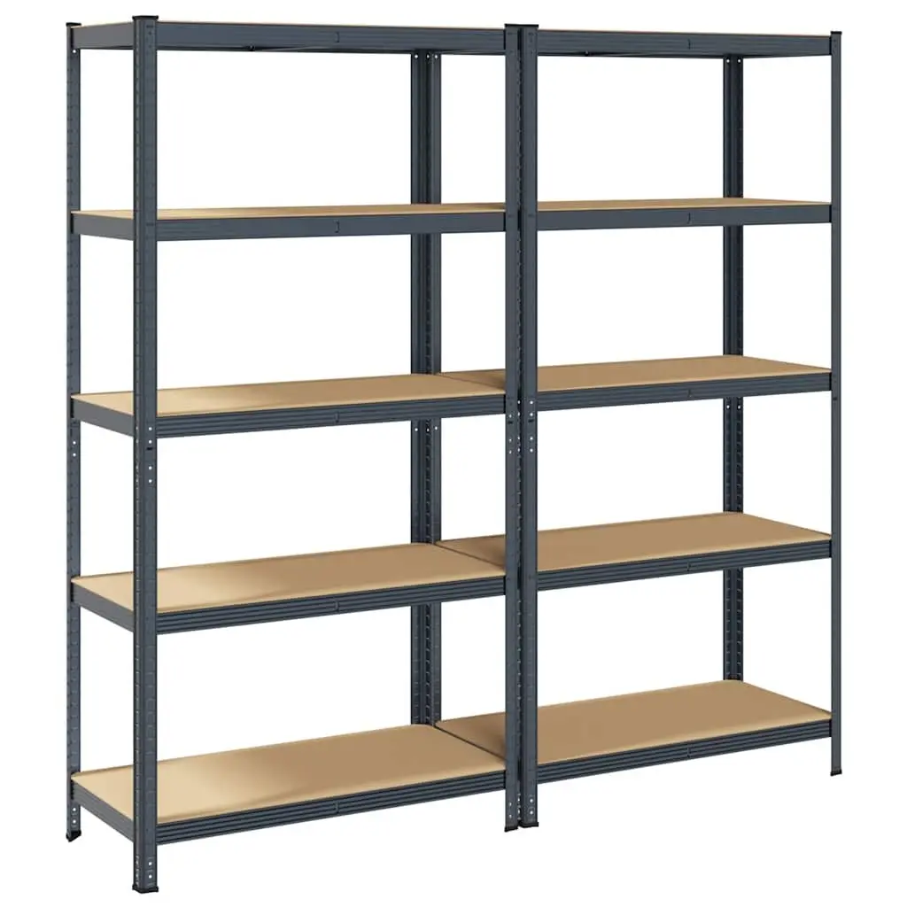 5-Layer Industrial Storage Shelves with Steel Frame