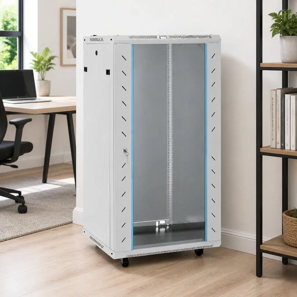 22U Network Cabinet Cold-rolled Steel 19" Grey