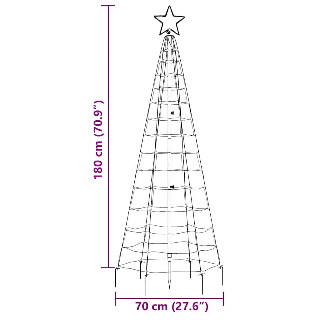 LED Christmas Tree with 220 Warm White Lights