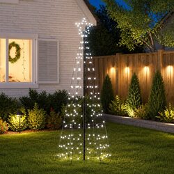 Durable LED Christmas Tree with 220 Cold White Lights