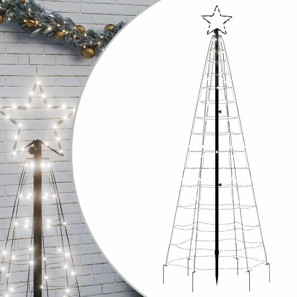 LED Christmas Tree with 220 Cold White Lights