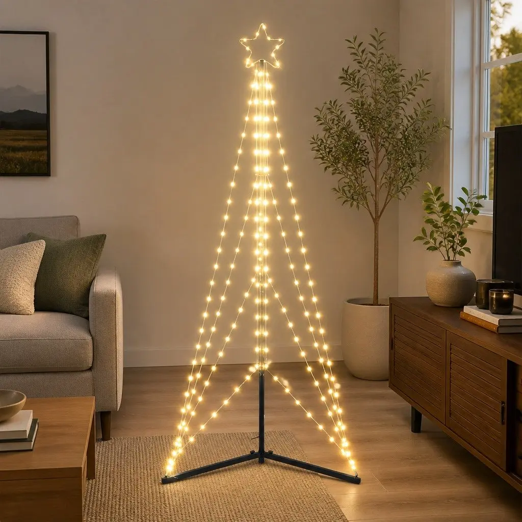 182cm LED Christmas Tree with 363 Warm White Lights