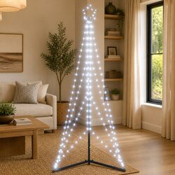 Premium 182cm LED Christmas Tree with 363 Cold White Lights