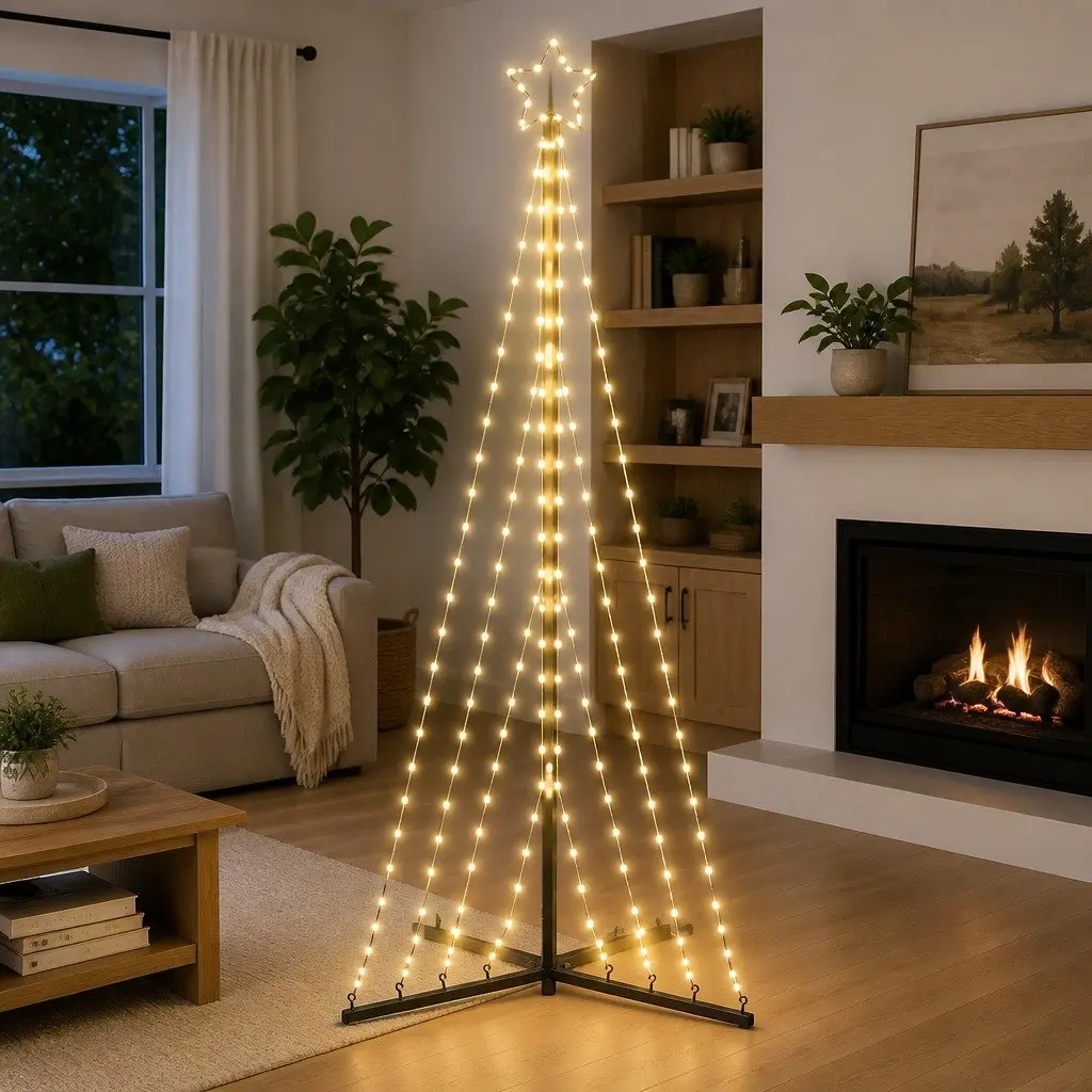 LED Christmas Tree with 339 Lights, 182cm