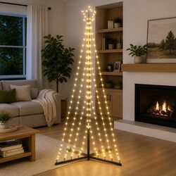 Sturdy LED Christmas Tree with 339 Lights, 182cm